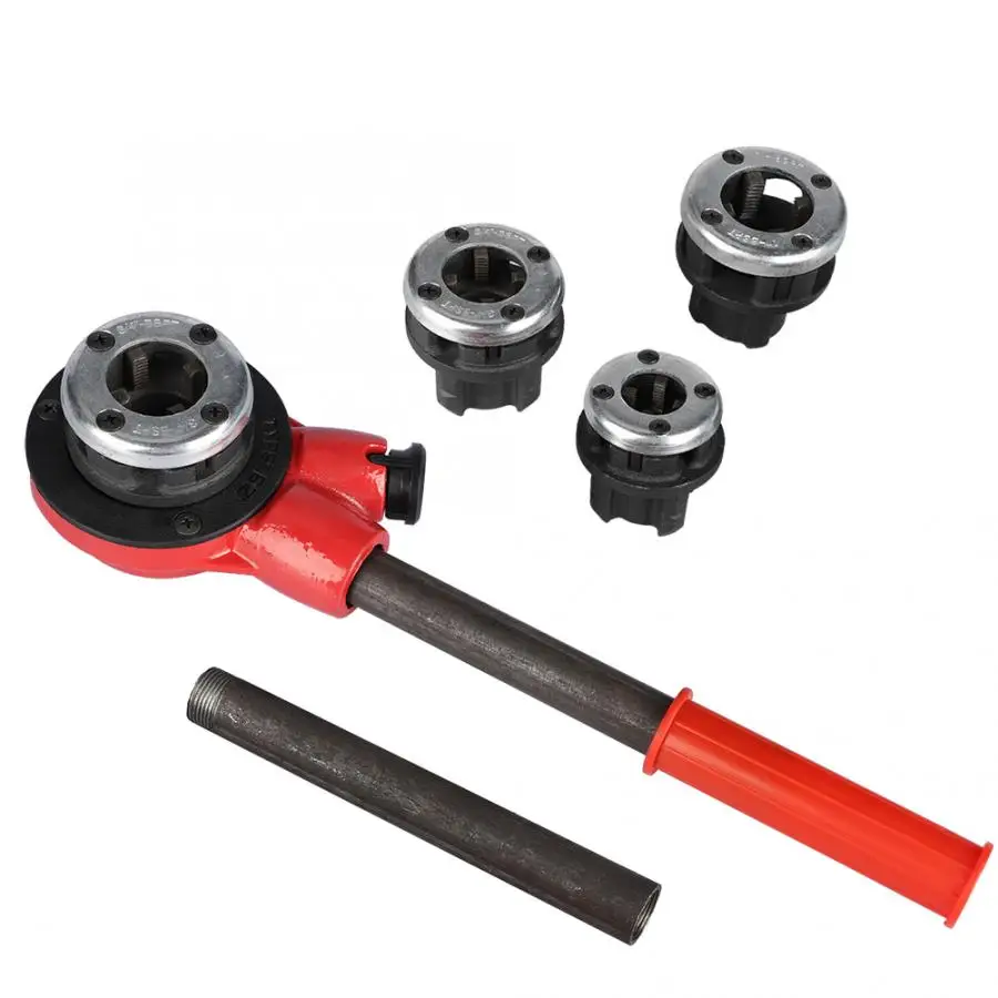 Ручное Нарезное устройство для нарезки труб 4 штампа ручное 1/2 &quot3/4&quot 1 &quot1