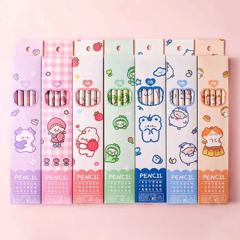 

HB 10 шт./компл. милые детские разноцветные карандаши для рисования