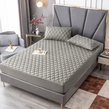 Drap housse en coton imperméable à pince, couvre lit anti poussière et anti urinaire pour enfants et personnes âgées, nouveau  (3)