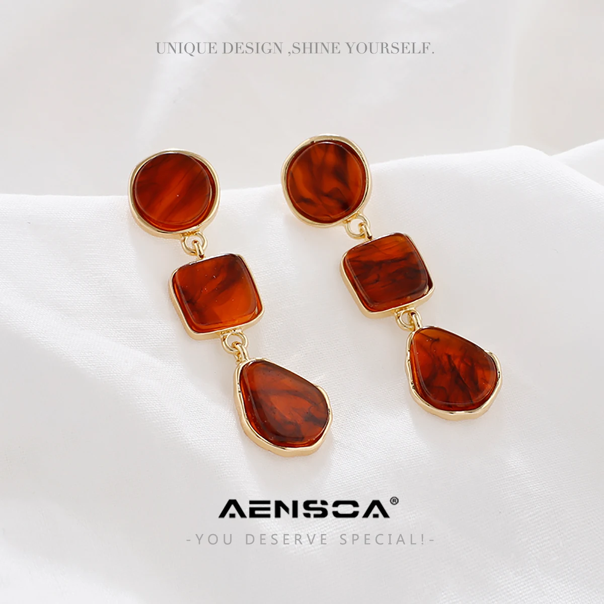 AENSOA Bohemia Shell Подвеска Висячие серьги для женщин 2019 Нерегулярные Пресноводные