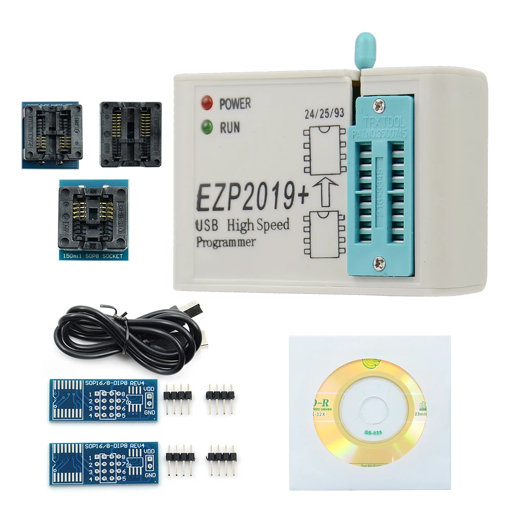 Качество А + программист EZP2019 Поддержка WIN7 & WIN8 USB высокое Скорость 24/25/26/93 серии
