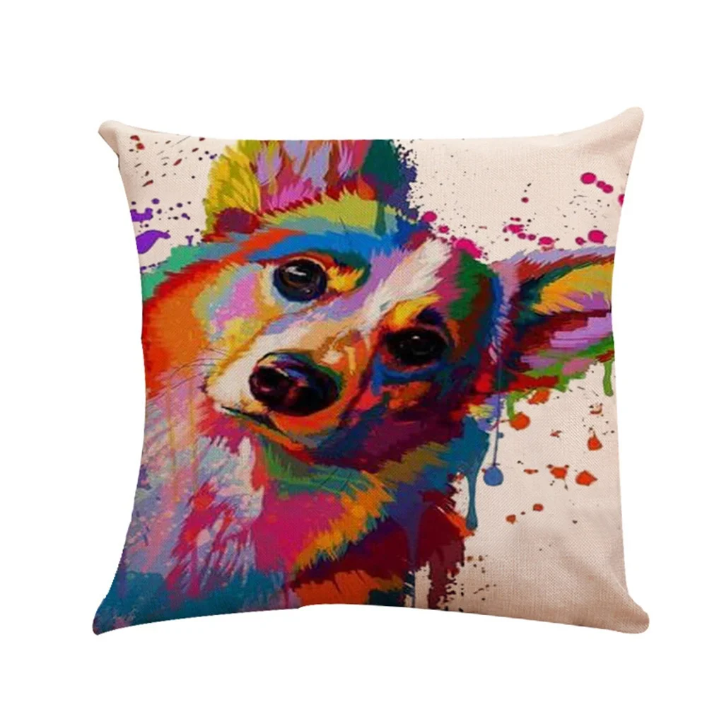 

Наволочка для подушки, водонепроницаемая хлопковая льняная квадратная декоративная наволочка для подушки, автомобильный диван, винтажная ...