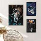 Астронавт космическая мечта Звезда ограничивает картину на холсте и стены фотографии для гостиной плакаты и печатные украшения для дома