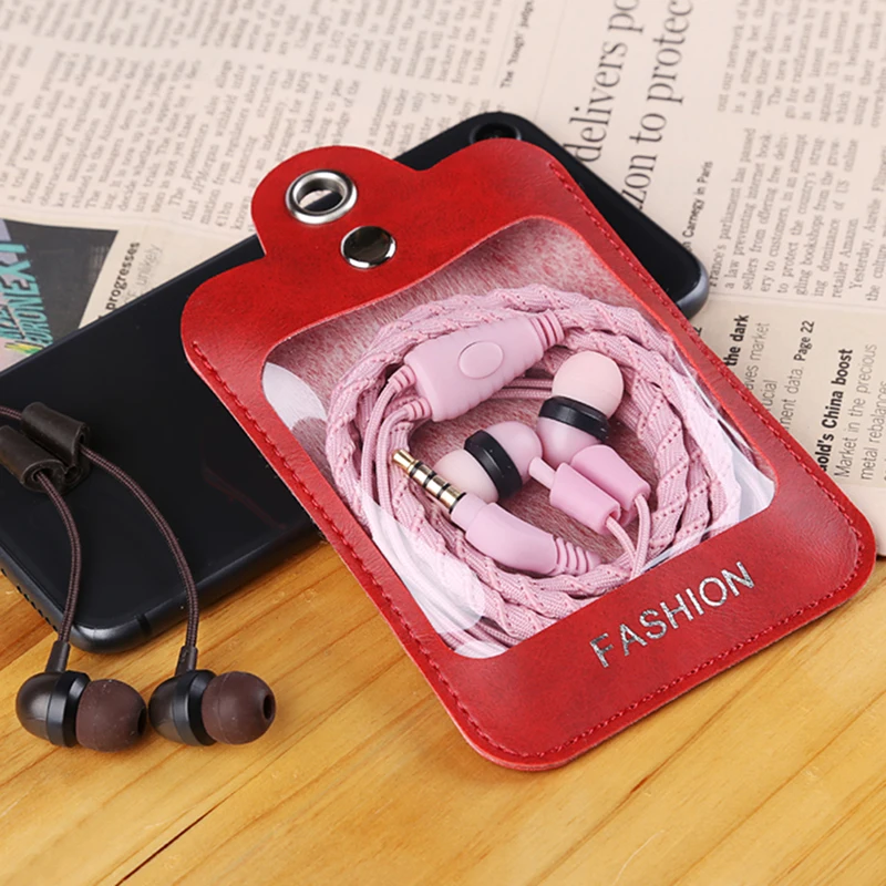 1 шт. портативные проводные наушники 3 5 мм спортивные вкладыши с плетеным