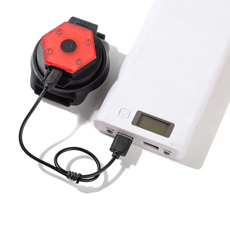 

Bicycle Rear View Mirror with Light Bicycle Reflector Rotatable 360 USB Rechargeable Night Vision Light