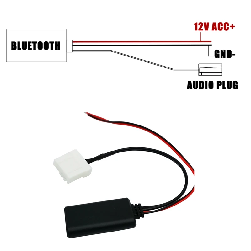 Автомобильный беспроводной Bluetooth модуль музыкальный адаптер Aux аудио кабель для