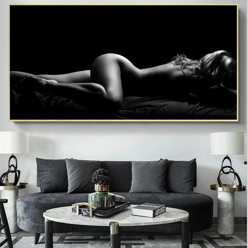 Сексуальное Тело телесного цвета Для женщин картина маслом на холсте Плакаты и