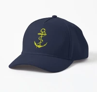 french navy golden anchor marine nationale la royale france print cap adult unisex outdoor baseball caps