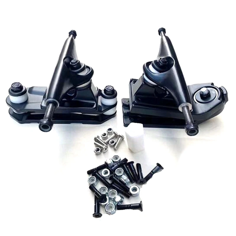 

Waterborne Surf Skate Trucks Surf Adapter Whole Set 6.25Inch Trucks Surf Water Bridge,Give PU Bushing,Black