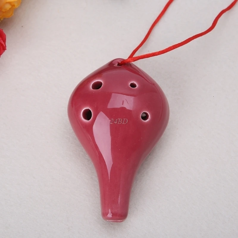 6 отверстий керамика Ocarina Alto One C глазурь инструмент плавающий шар ядовитый