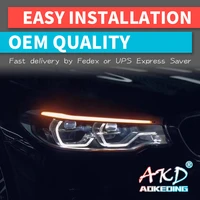akd car headlight for bmw g30 5 series 525i 530i 2017 2020 m5 running light turn signal lamp projector headlights replacement
