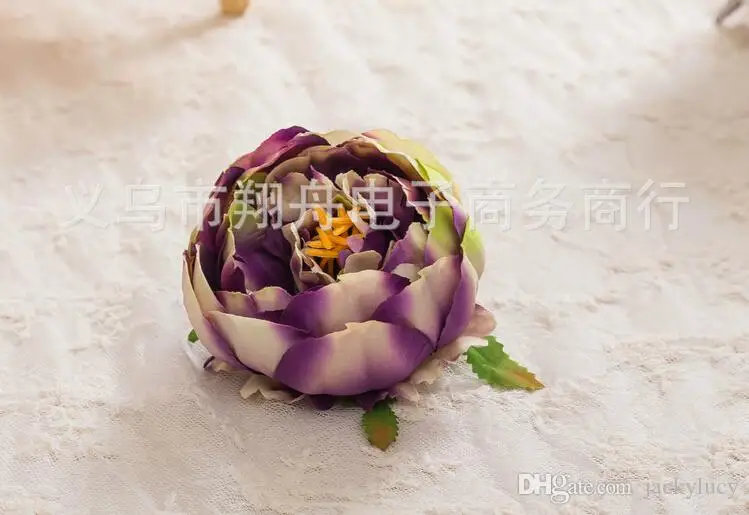 

100 pcs Dia 10cm Artificial Fabric Silk Peony Flower Head For Wedding Decoration Arch Flower Arrangement DIY Material Supplies