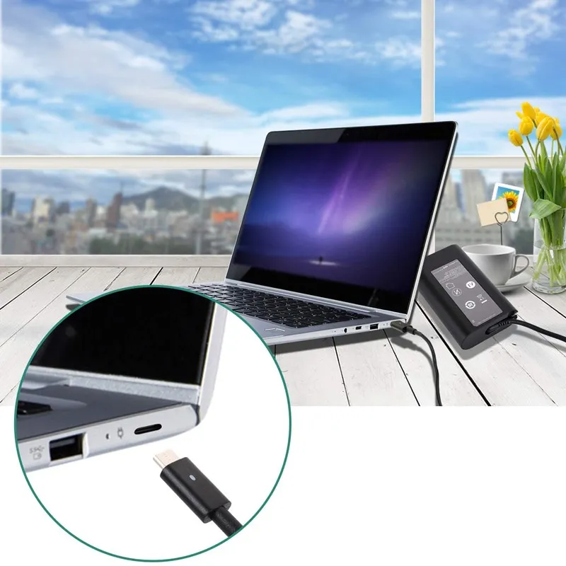 

USB-C Type C AC Charger for Dell XPS 12 XPS 13 9360 9370 9333 9380 Inspiron 14 7437 Laptop Power Supply Adapter Cord