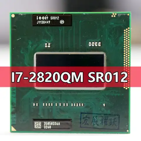 Intel Core I7-2820QM SR012 процессор i7 2820QM ноутбук ЦП гнездо G2 rPGA988B подходит для HM65 75 76 77 чипсет ноутбука