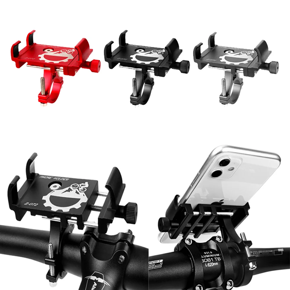 

Bicycle Mobile Phone Holder Universal Bike Motorcycle Handlebar Clip Stand for 3.5-6.5 Inch Smartphone Holder GPS Mount Bracket