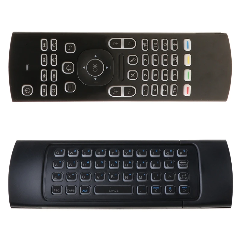 

67JA MX3 MX3-L Backlit Air Mouse Universal Smart Voice Remote Control 2.4G RF Wireless Keyboard for Androi d tv box H96 Max