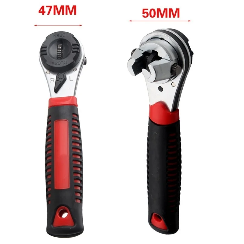 

6-22mm Torque Spanner Adjustable Ratchet Wrench with Non-Slip Handle Plumbing Pipe Ratchet Wrench Repairing Tool for Factories
