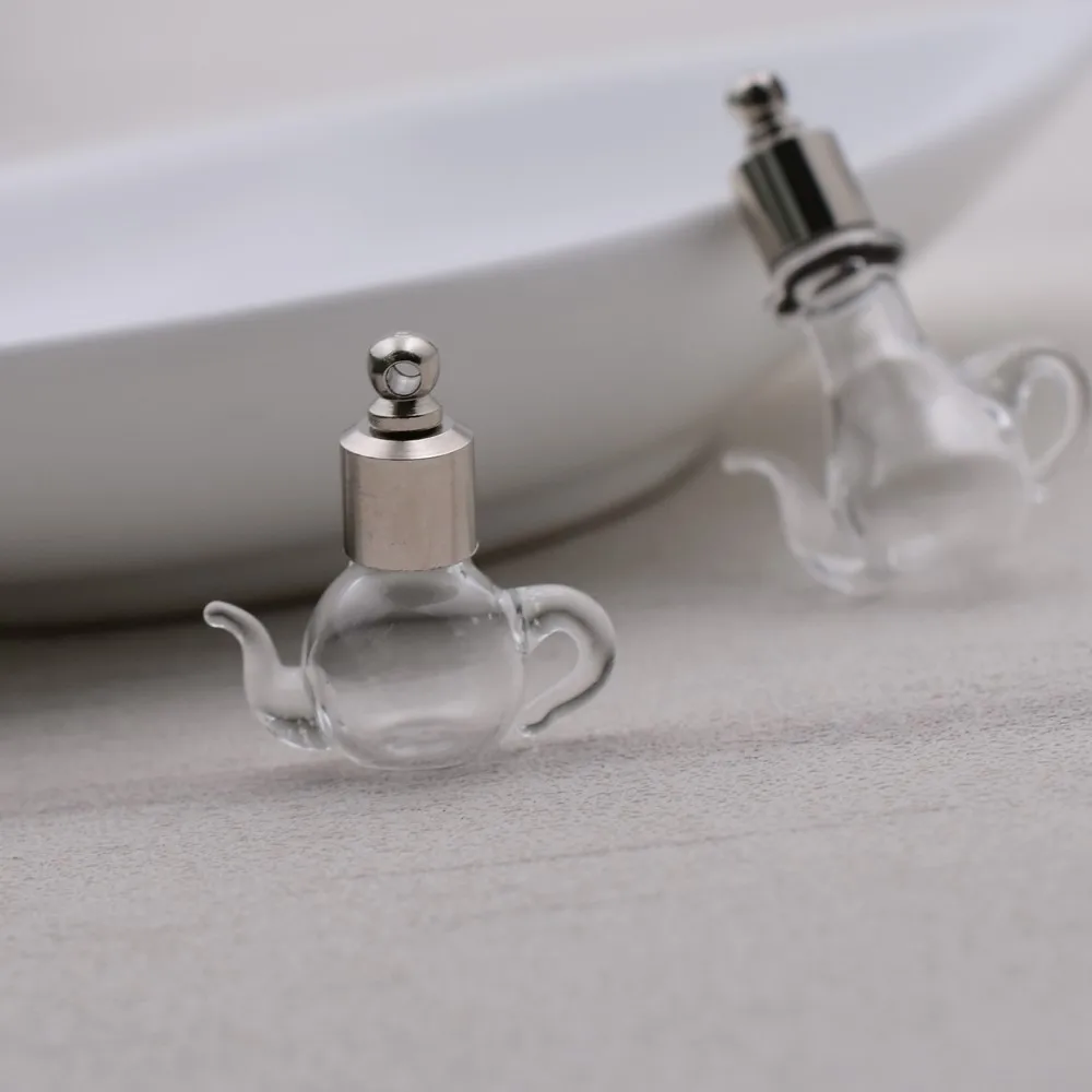 5 шт. заварочный чайник с винтовой крышкой стеклянный флакон подвески Желая