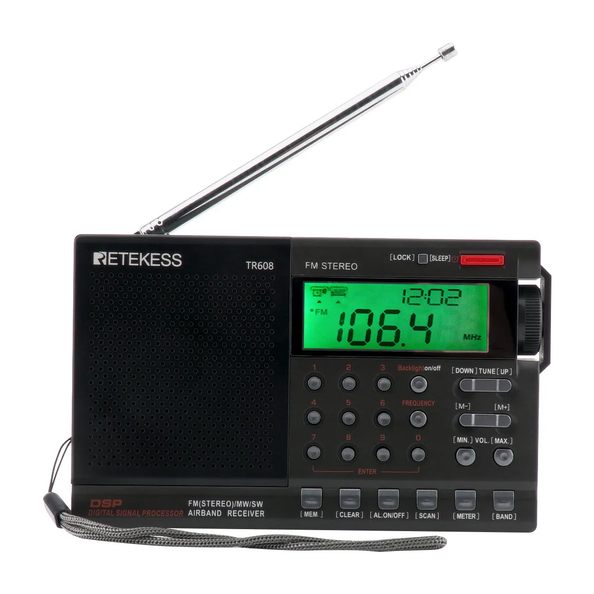 Радиоприемник RETEKESS с подсветкой FM MW SW Air антенна приемник | Электроника