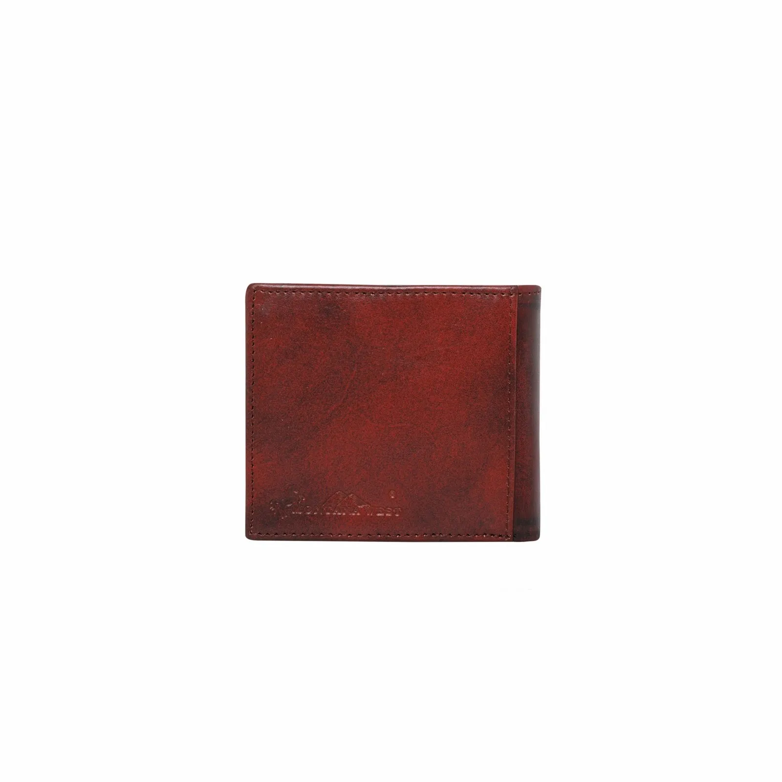 

Modern Simplicity Double Fold Genuine Leather Embossed Lonestar Men's Wallet