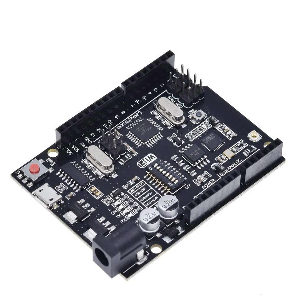 ShengYang UNO+ WiFi R3 ATmega328P+ ESP8266(32 Мб памяти) USB-TTL CH340G для Arduino Uno, NodeMCU, WeMos ESP8266 новое поступление