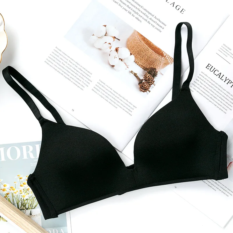 

Seamless Bras for Women Push Up Bras No Wire Brassiere A B Cup Underwear Sexy Bra Three Quarters(3/4 Cup) Women Lingerie