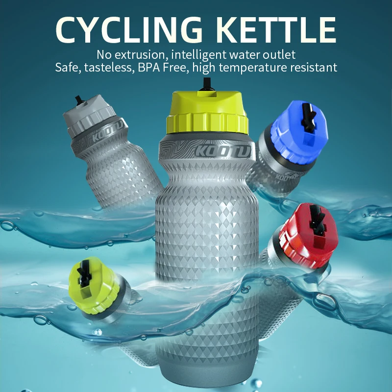 

2023 Road Bike Kettle Bicycle Water Bottle 650ML Anti-leak Shrinkable Nozzle Cycling Racing Drink Bottle for Road Bike Mountain