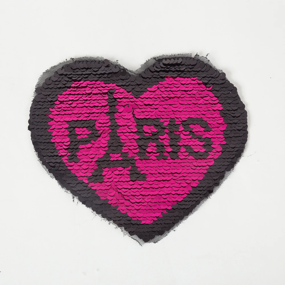 Нашивки XC маленького размера с двусторонними блестками для одежды Пришивные