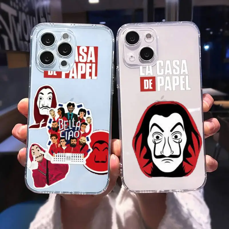 

la casa de papel Phone Case for iphone 13 12 11 pro max mini 6 6s 7 8 plus SE2020 X XR XS shell iphone 13 pro max case shell