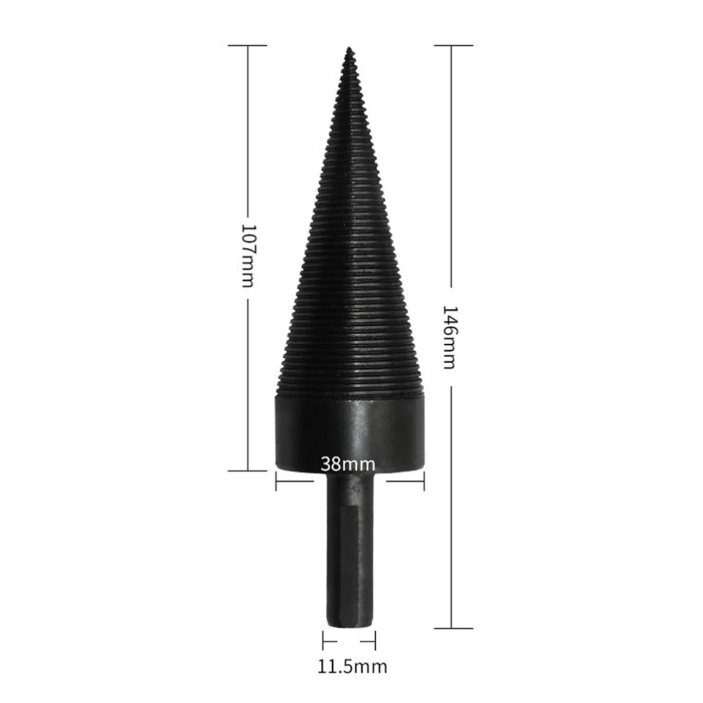 

38mm Household Triangle Handle Wood Chopping Tool Electric Wood Splitting Drill Bits