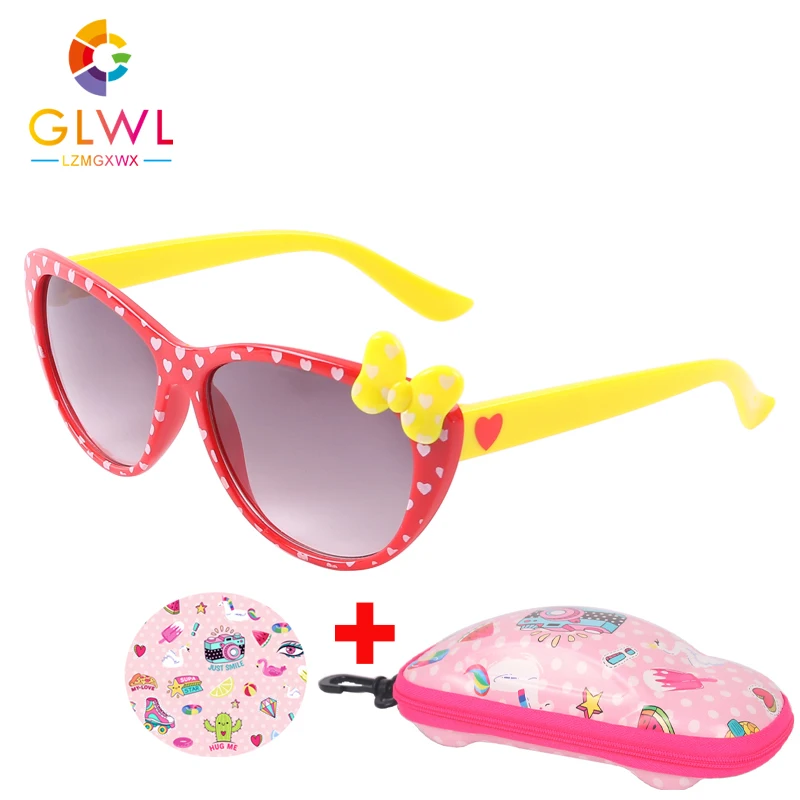 

Children Sunglasses With Box Sun Glasses Polarized Kids Elastic Frame Eyewear Car Case Sunglass Boys Sports Girls Lenses 2021