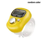 Счетчик пальцев, аксессуары для швейных инструментов, электронный маркер для стежков с ЖК-дисплеем, счетчик большого пальца, швейное вязаное кольцо, нейтральный пластик 1