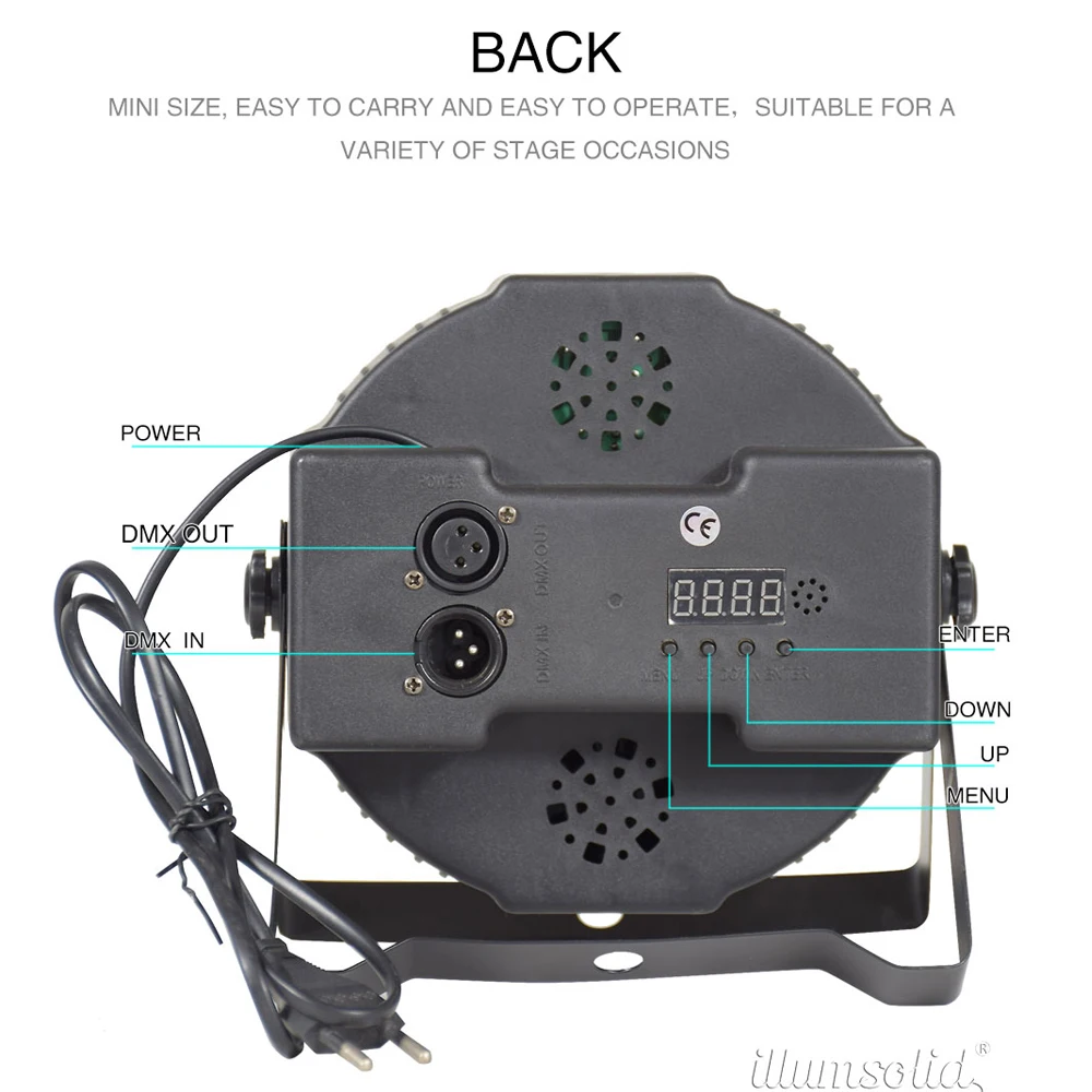 Светодиодный светильник RGB сценический DMX512 DJ оборудование для музыкального