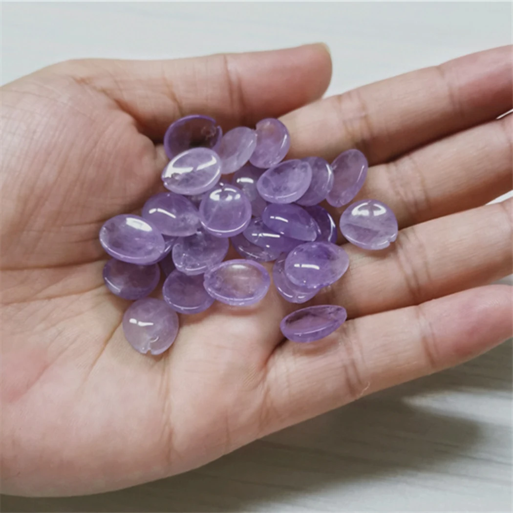 2 шт. бусины из натурального аметиста 13 х16 мм | Украшения и аксессуары