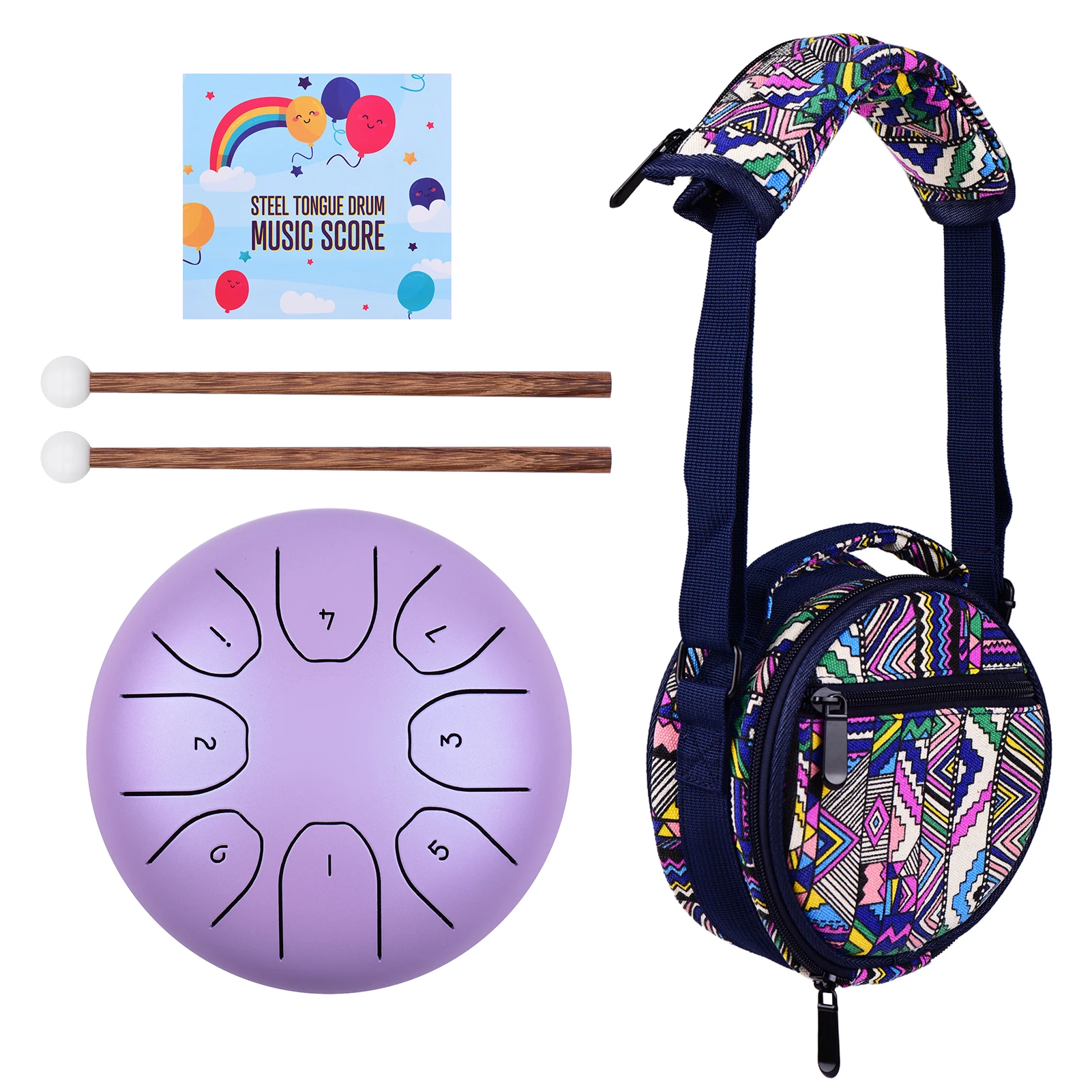 

Ammoon Сталь язык барабан ударный инструмент 5,5 дюйма 8 Примечания C Ключ с барабанные палочки сумка для переноски для музыки начинающих