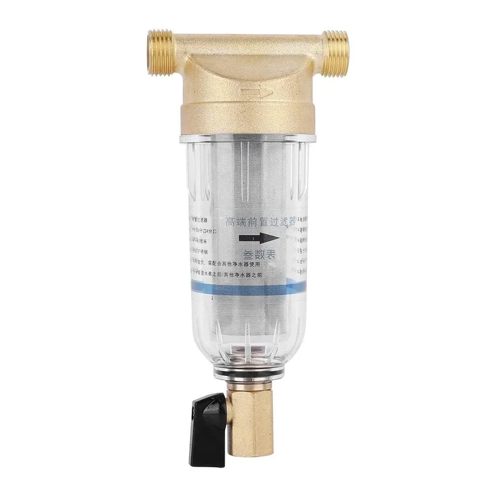 

1Pc Reusable Front Purifier Copper Lead Water Filter Faucet Water Purifier Water Prefilter Home Dust Accessories