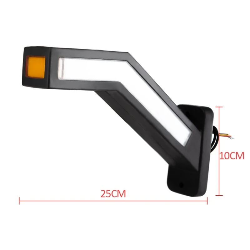

2Pcs 12-24V 33 LED Trailer LED Side Marker Lighting Outline Marker Truck Light For Trailer Truck Lorry Truck Waist Lampv