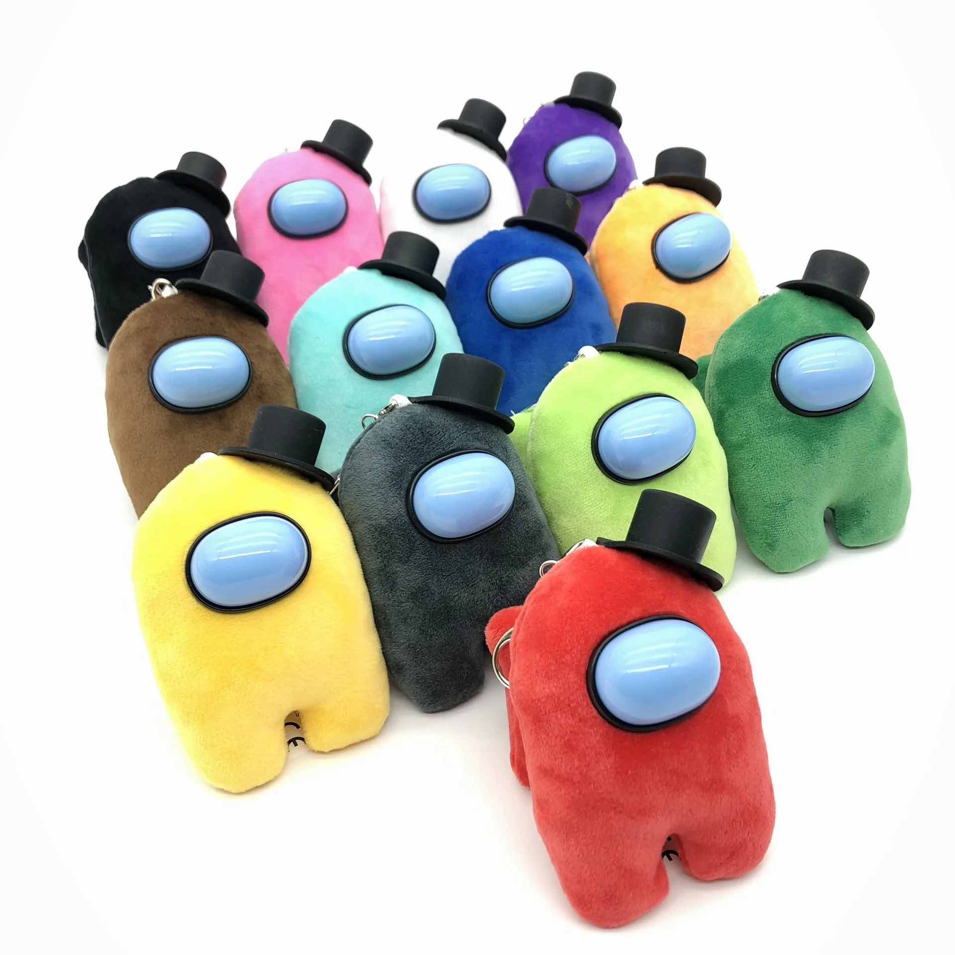 

Soft Plush Among Us Cartoon Plush Toy Kawaii Stuffed Doll Keychain Anime Bag Pendant Children's Christmas Birthday Gift Toy