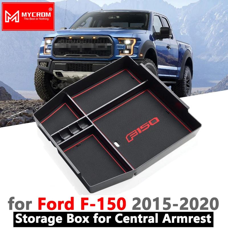 Подлокотник ящик для хранения автомобильный Органайзер аксессуары для Ford F150 F-150 Raptor LOBO XL XLT все модели