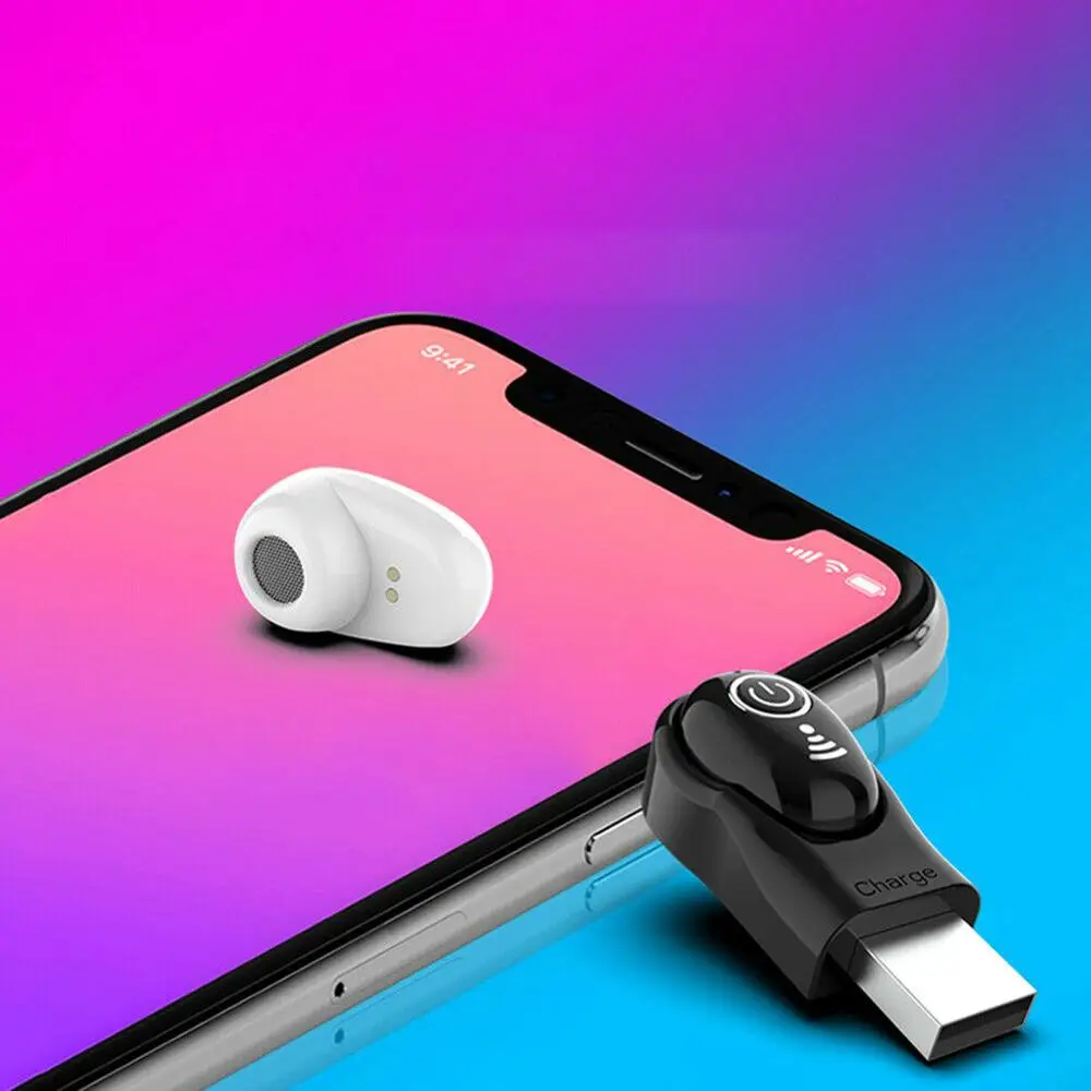 ANBES USB Bluetooth 5 0 водонепроницаемые наушники мини беспроводная гарнитура стерео