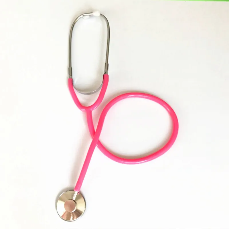 Pink 60 см Головоломка быть врачом игрушки научная популяризация стетоскоп игрушечный театр игрушки Детские DIY моделирование стетоскопы - Цвет: Pink