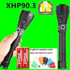 2021 самый мощный XHP90.3 фонарик XHP70 USB Перезаряжаемые светодиодный фонарь Применение большой Ёмкость 26650 Батарея Водонепроницаемый Походные фонари
