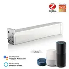 Умный двигатель для штор Tuya Zigbee, автоматический моторизованный двигатель для занавесок с таймером и функцией дистанционного управления через приложение для Alexa Google