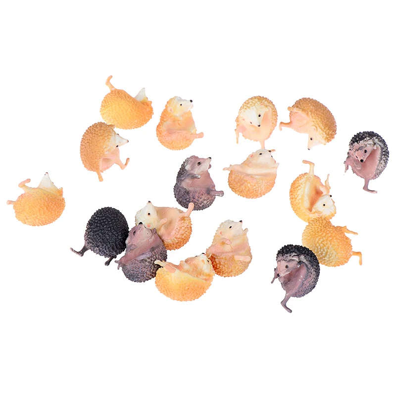 3 шт капсульные игрушки милые домашние животные мини Ежик стекло гашапон фигурки