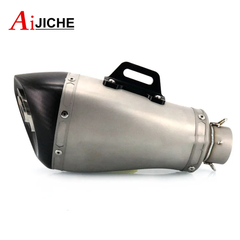 

For YAMAHA YZF R1 R3 R6 R25 R125 XJ6 XJR1300 T-MAX 530 500 Inlet 51MM Motorcycle Modified Carbon Fiber Exhaust Muffler Pipe