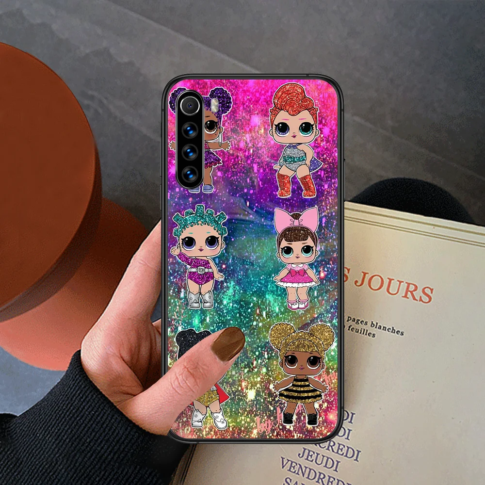 

Cartoon Lol Dolls Girls Phone Case For Xiaomi Redmi Note 7 8 8T 9 9S 4X 7 7A 9A K30 Pro Ultra black Cell Trend Waterproof