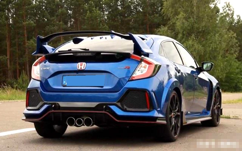 Автомобильные аксессуары для Honda Civic 10TH type R Hatchback задние крыла ABS задний спойлер задний багажник багажника крыло автомобиля Стайлинг