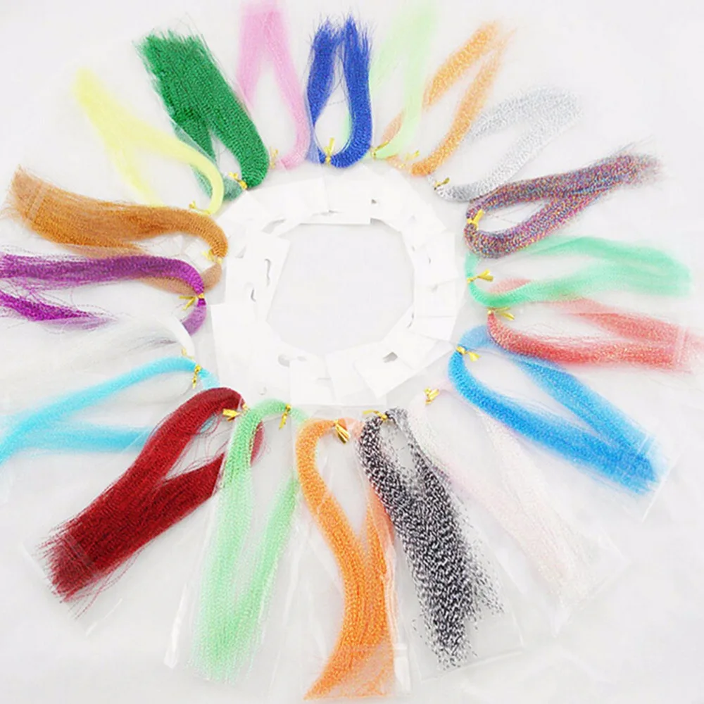 

Голографическая мишура для рыбалки нахлыстом, завязывающаяся блестящая нить, материал для спиральных нитей