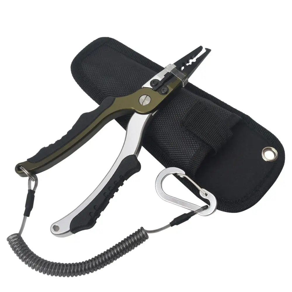 Новый дизайн рыболовные плоскогубцы из алюминиевого сплава резаки с