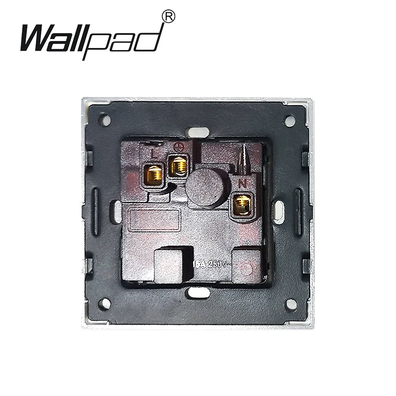 Розетка Wallpad 15A/16A Великобритания роскошный переключатель из черного